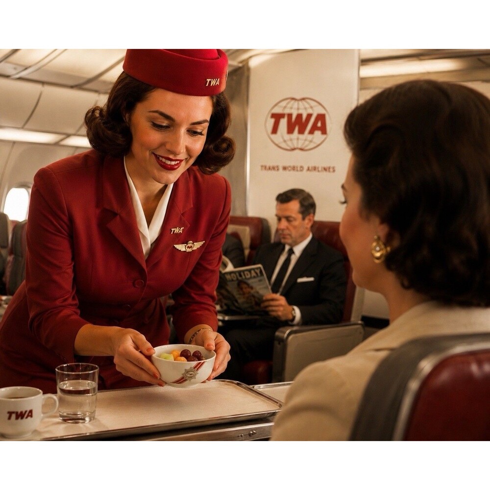 TWA Trans World Airlines Small Bowl Dish Airline Service Tableware